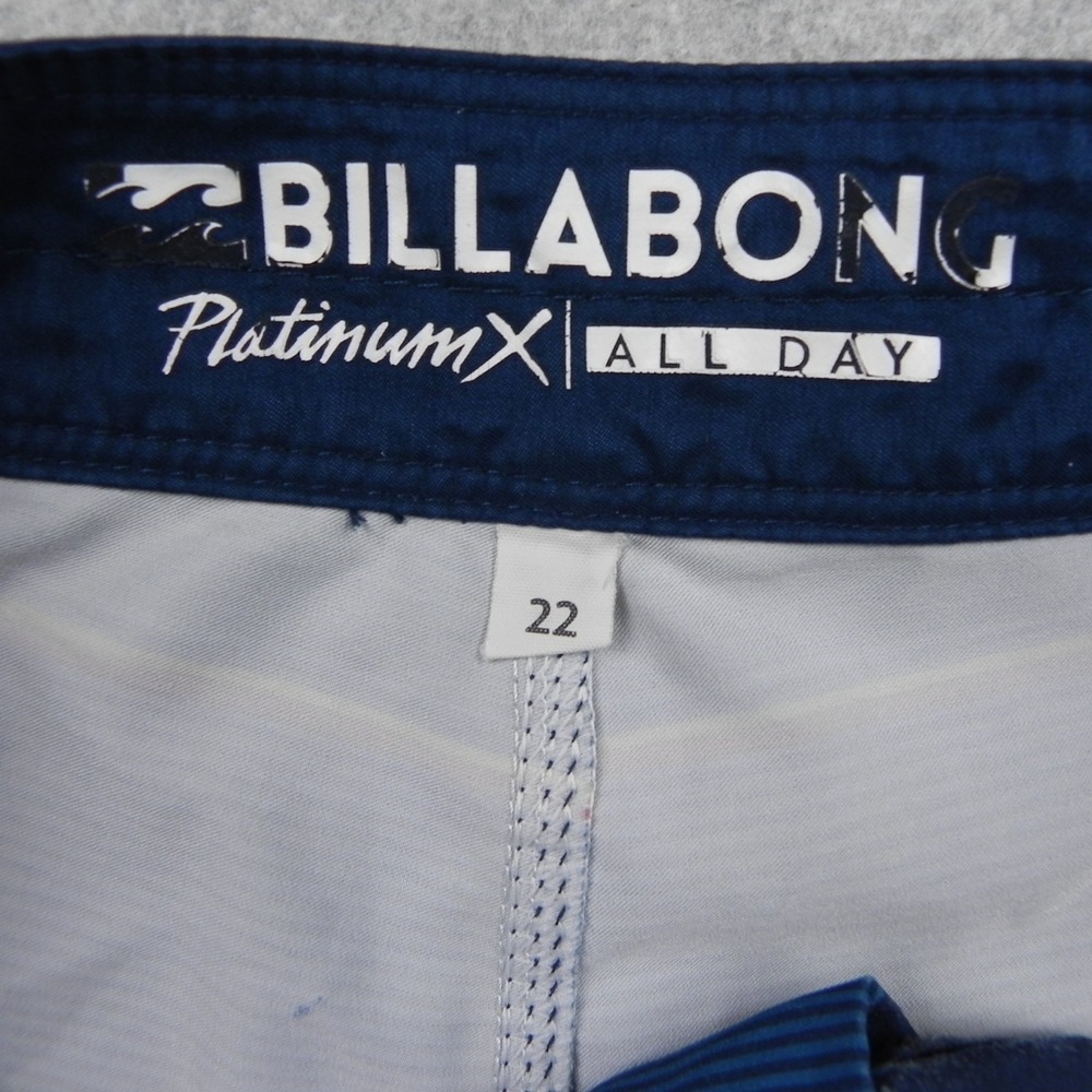 Billabong Board Shorts Boys 22 Multicolor Platinum X All Day Striped Swim Trunks - Picture 3 of 11